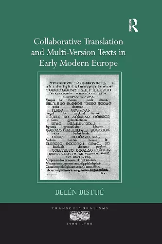 Collaborative Translation and Multi-Version Texts in Early Modern Europe cover