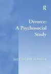 Divorce: A Psychosocial Study cover