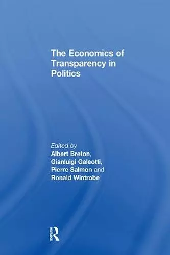 The Economics of Transparency in Politics cover