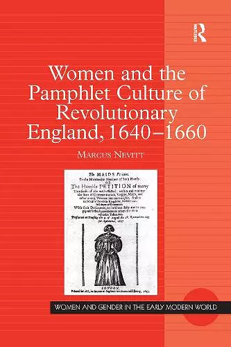 Women and the Pamphlet Culture of Revolutionary England, 1640-1660 cover