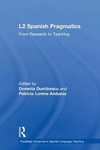 L2 Spanish Pragmatics cover