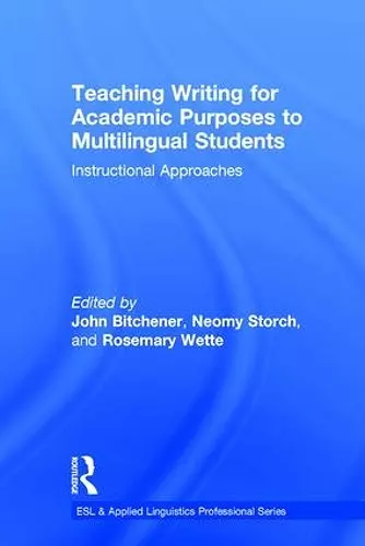 Teaching Writing for Academic Purposes to Multilingual Students cover