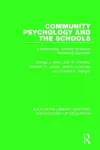 Community Psychology and the Schools cover