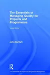 The Essentials of Managing Quality for Projects and Programmes cover