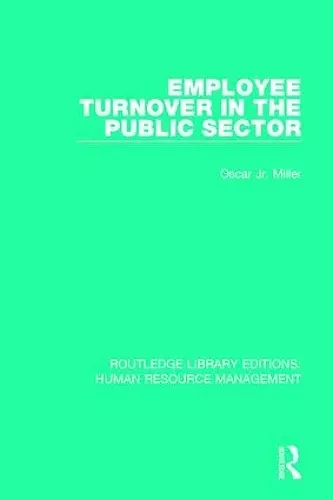 Employee Turnover in the Public Sector cover