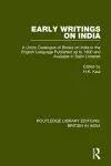 Early Writings on India cover