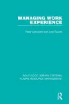 Managing Work Experience cover