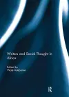 Writers and Social Thought in Africa cover