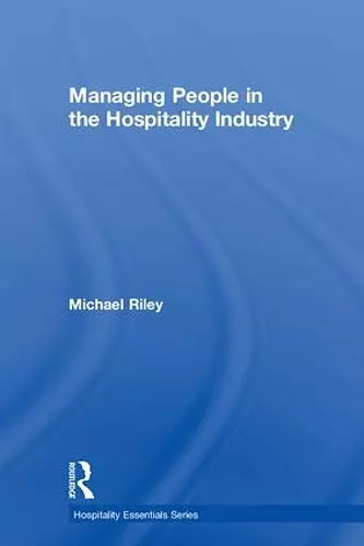 Managing People in the Hospitality Industry cover