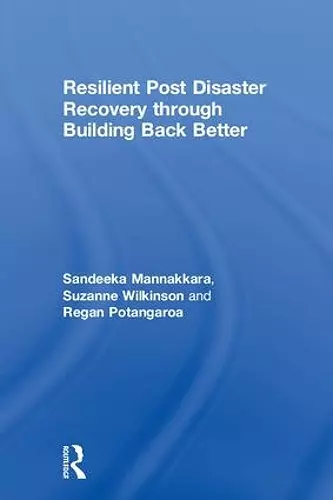 Resilient Post Disaster Recovery through Building Back Better cover