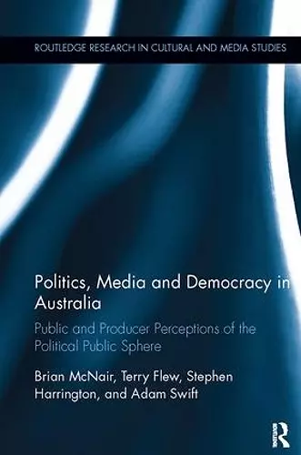 Politics, Media and Democracy in Australia cover