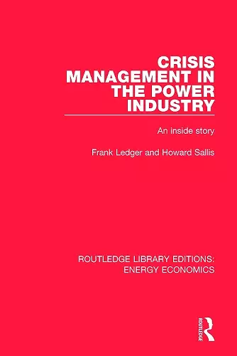Crisis Management in the Power Industry cover