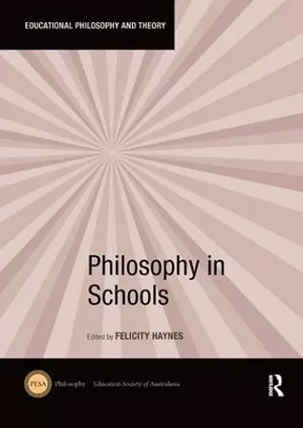 Philosophy in Schools cover