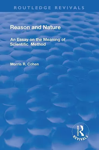 Reason and Nature cover