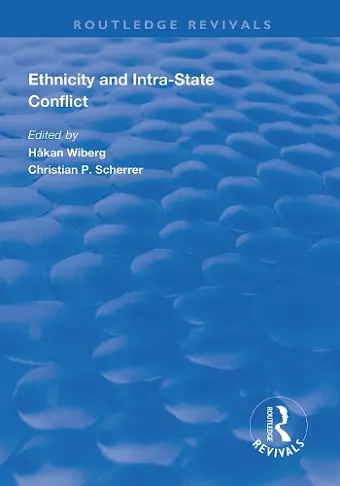 Ethnicity and Intra-State Conflict cover