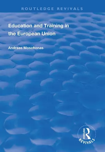 Education and Training in the European Union cover