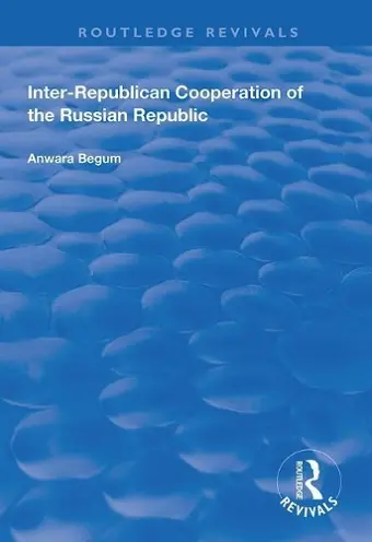 Inter-Republican Co-operation of the Russian Republic cover