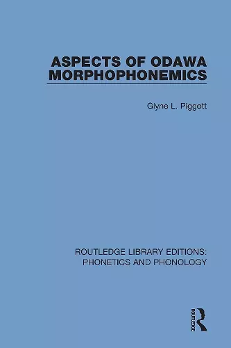 Aspects of Odawa Morphophonemics cover