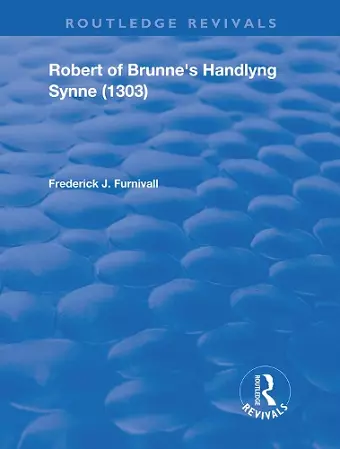 Robert of Brunne's Handlyng Synne (1303) cover