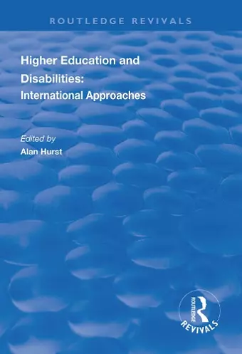 Higher Education and Disabilities cover