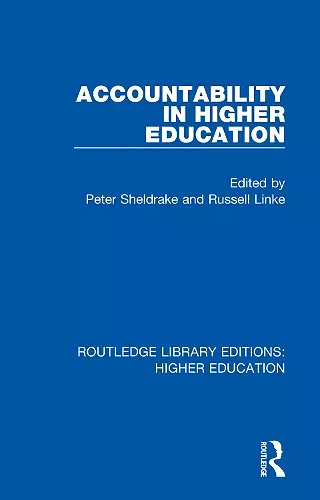 Accountability in Higher Education cover