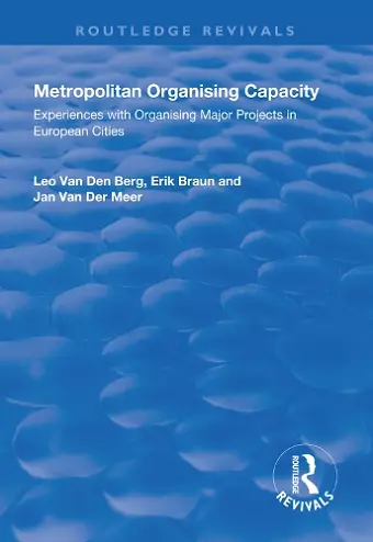 Metropolitan Organising Capacity cover