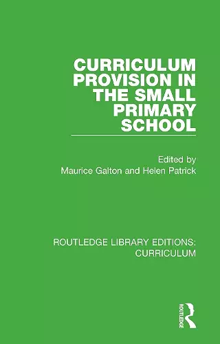 Curriculum Provision in the Small Primary School cover