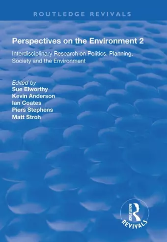 Perspectives on the Environment (Volume 2) cover