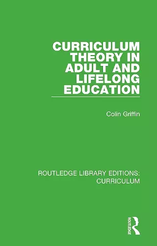 Curriculum Theory in Adult and Lifelong Education cover