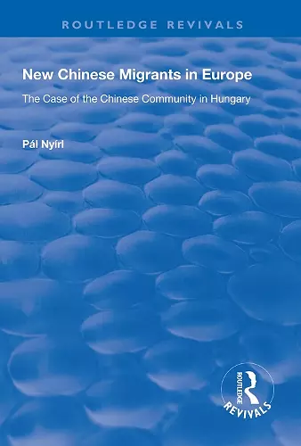New Chinese Migrants in Europe cover