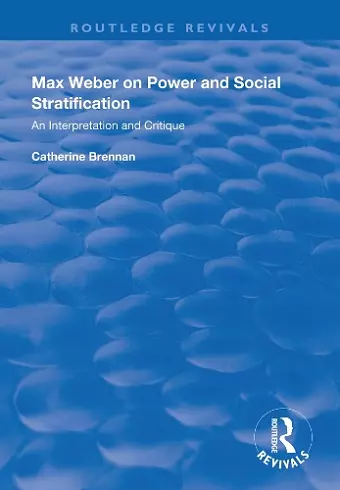 Max Weber on Power and Social Stratification cover