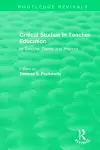 Critical Studies in Teacher Education cover