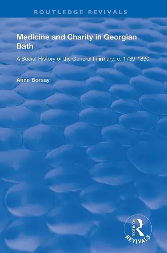 Medicine and Charity in Georgian Bath cover