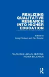 Realizing Qualitative Research into Higher Education cover