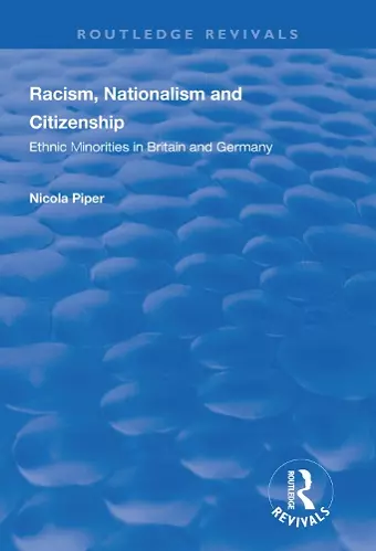 Racism, Nationalism and Citizenship cover