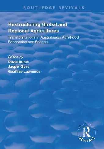 Restructuring Global and Regional Agricultures cover