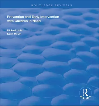 Prevention and Early Intervention with Children in Need cover