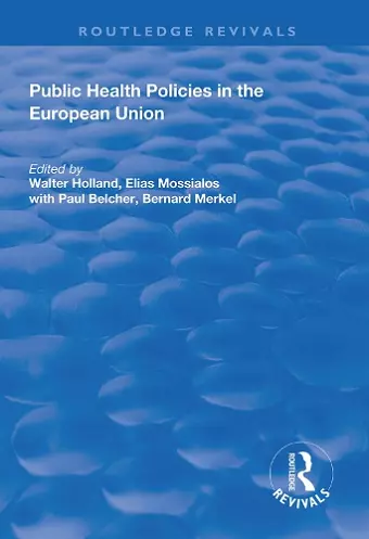 Public Health Policies in the European Union cover