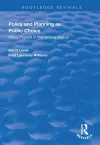 Policy and Planning as Public Choice cover