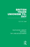 British Trade Unionism To-Day cover