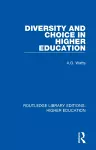 Diversity and Choice in Higher Education cover