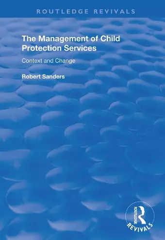The Management of Child Protection Services cover