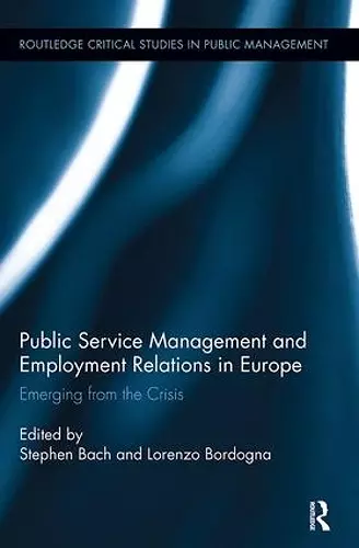 Public Service Management and Employment Relations in Europe cover