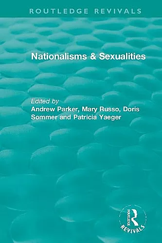 Nationalisms & Sexualities cover
