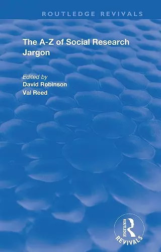 The A–Z of Social Research Jargon cover