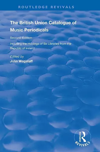 The British Union Catalogue of Music Periodicals cover