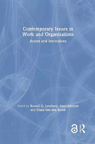 Contemporary Issues in Work and Organisations cover