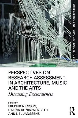 Perspectives on Research Assessment in Architecture, Music and the Arts cover