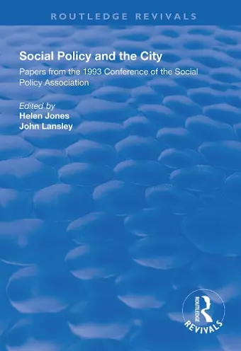 Social Policy and the City cover