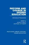 Reform and Change in Higher Education cover